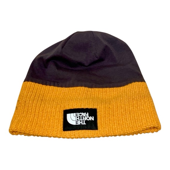 The North Face Men's Lined Mustard Knit Beanie - Picture 3 of 3